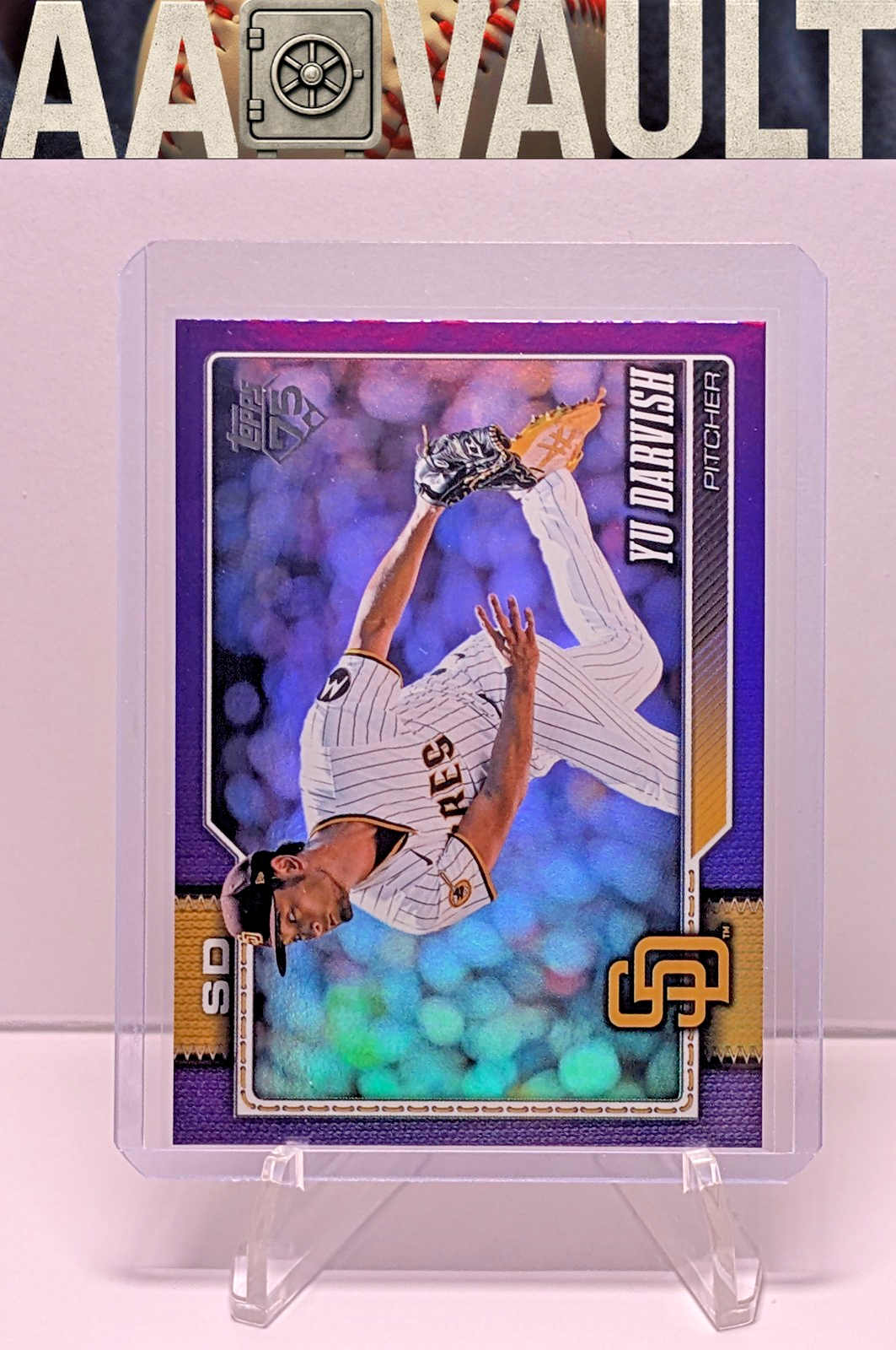 2026 Topps Series 1 Yu Darvish Purple Rainbow Foil /250 #94 San Diego Padres